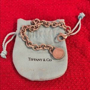 Tiffany & Co. Silver Heart Charm Bracelet